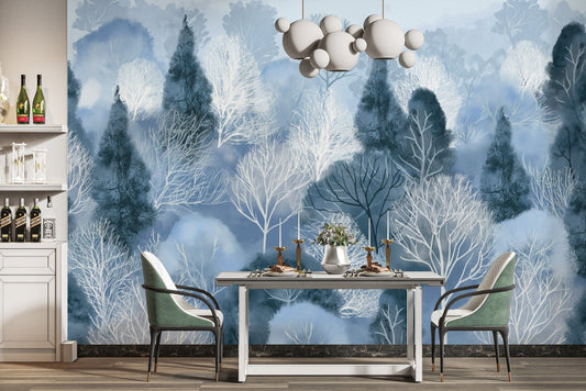 Snowbound Silence Winter Forest Wallpaper