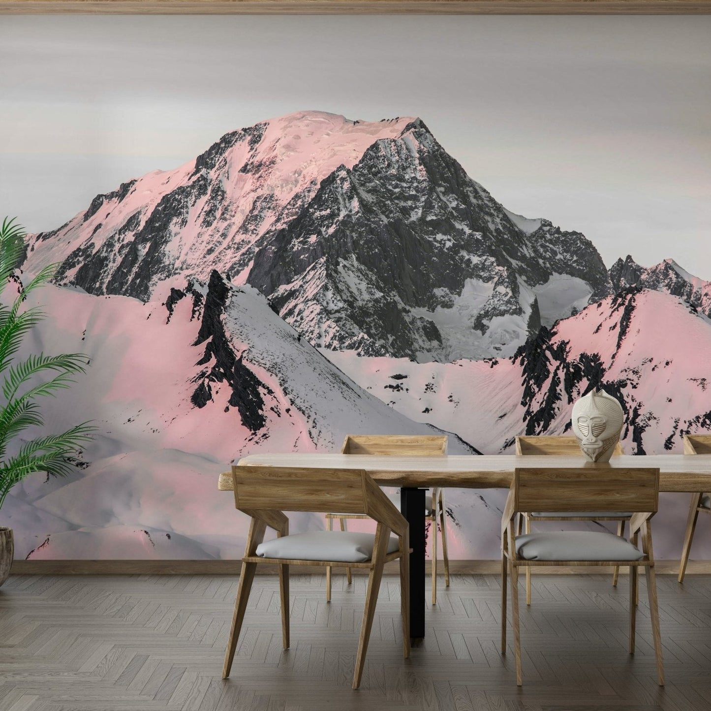 Majestic snowcapped peaks on your wall mural design., GD1834