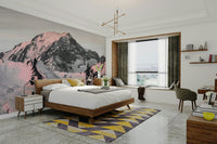 Serene snowcapped mountains bring nature inside., GD1834
