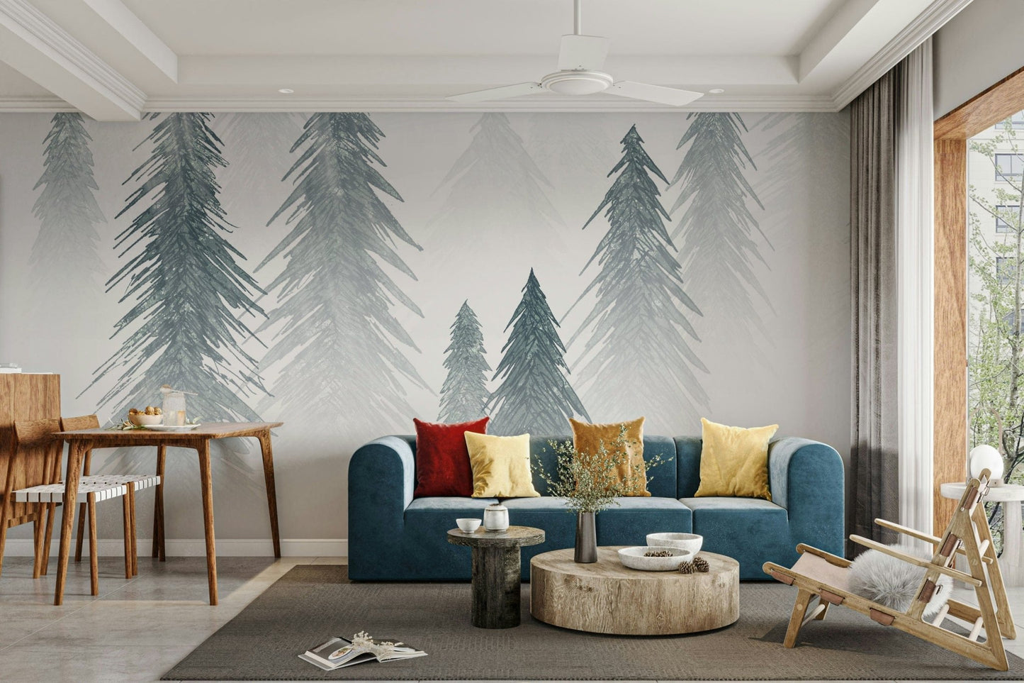Snowing Forest