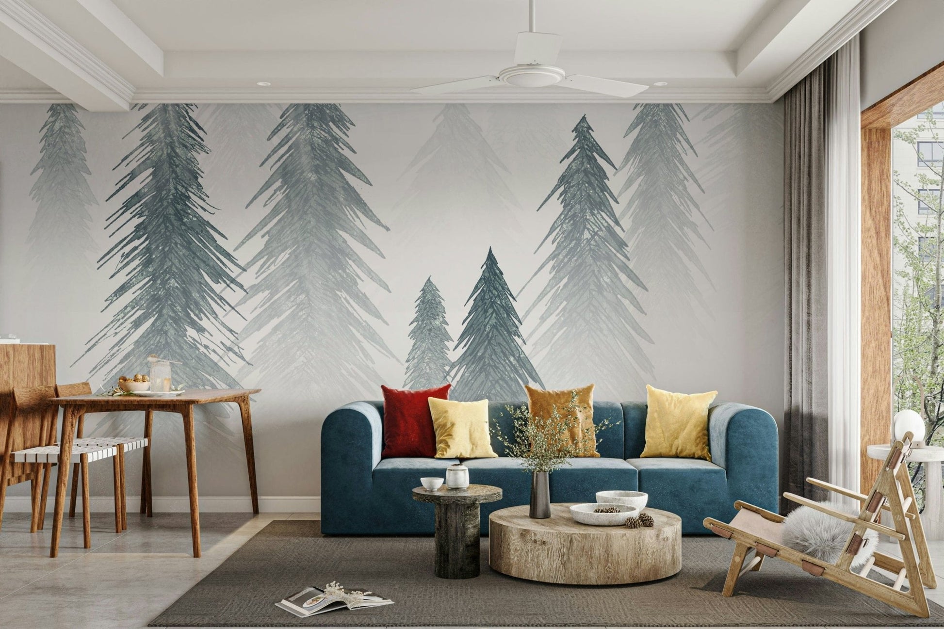 Snowing Forest