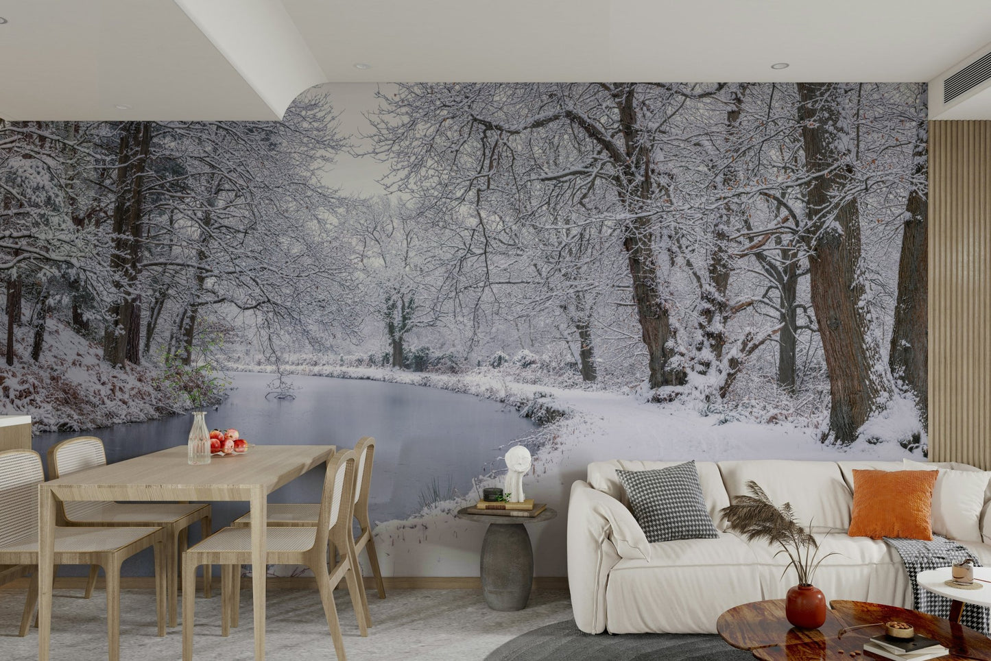 A close-up of the textured details on the frozen water.

