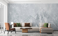 Elegant Everest mountain wallpaper for modern decor.