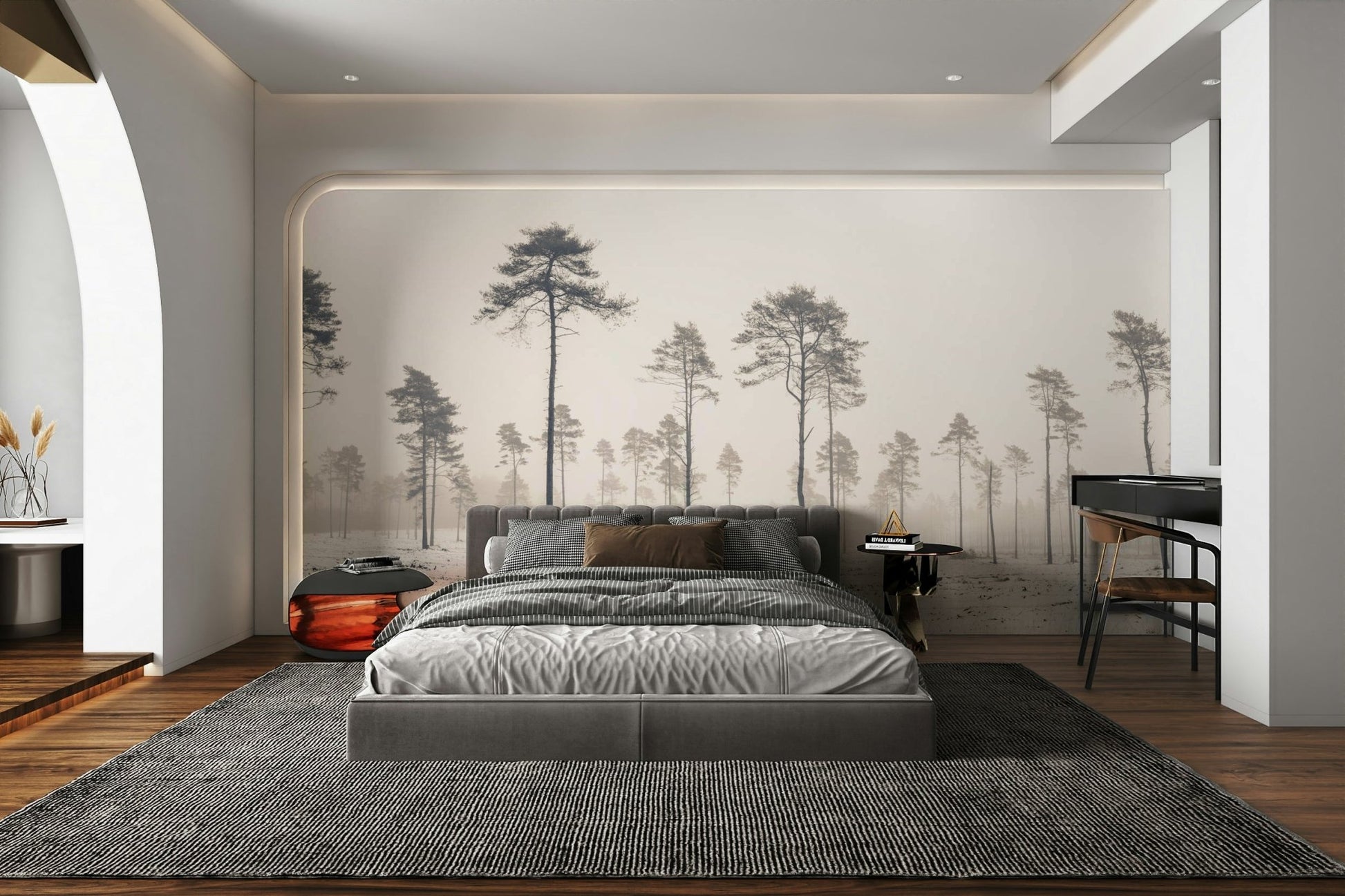 The mood is peaceful and serene.

