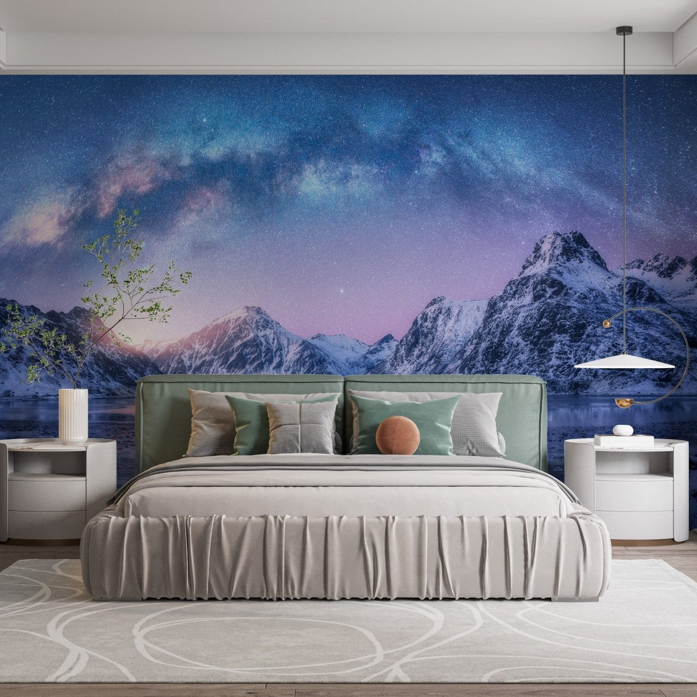 Snowy Mountain Landscape Wall Murals A223