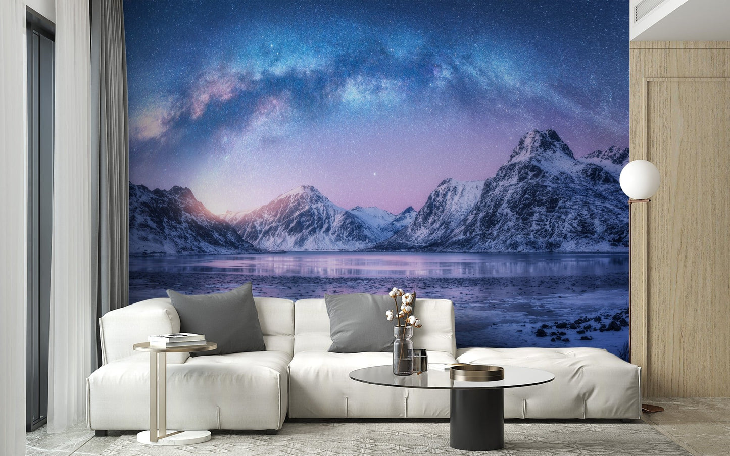 Snowy Mountain Landscape Wall Murals A223