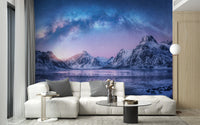 Snowy Mountain Landscape Wall Murals A223