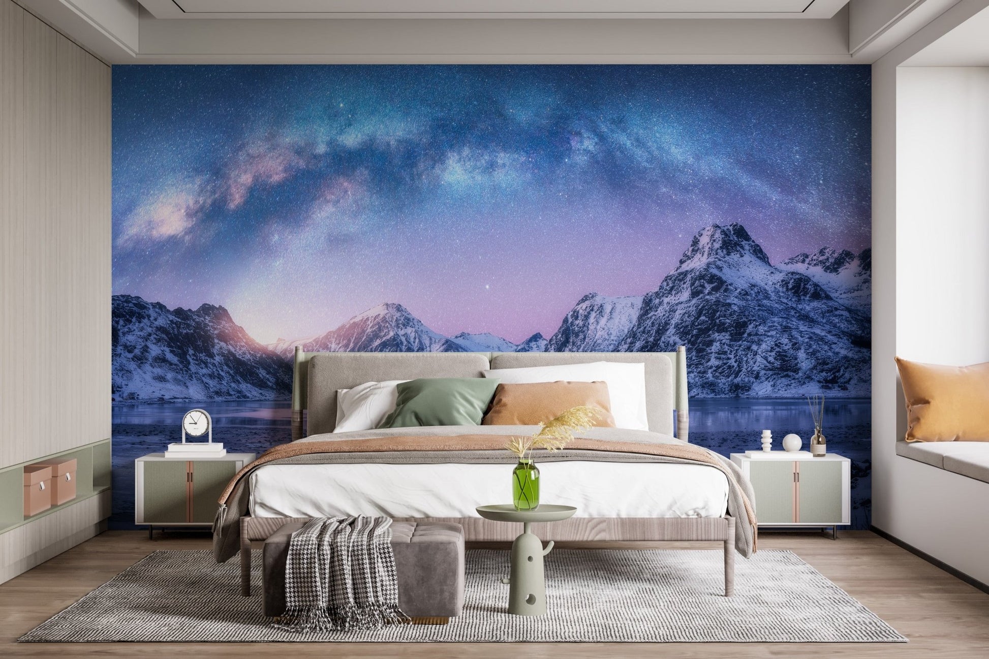 Snowy Mountain Landscape Wall Murals A223