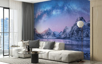 Snowy Mountain Landscape Wall Murals A223