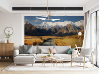 A calming serene view wallpaper mural that defines a space., GD5789