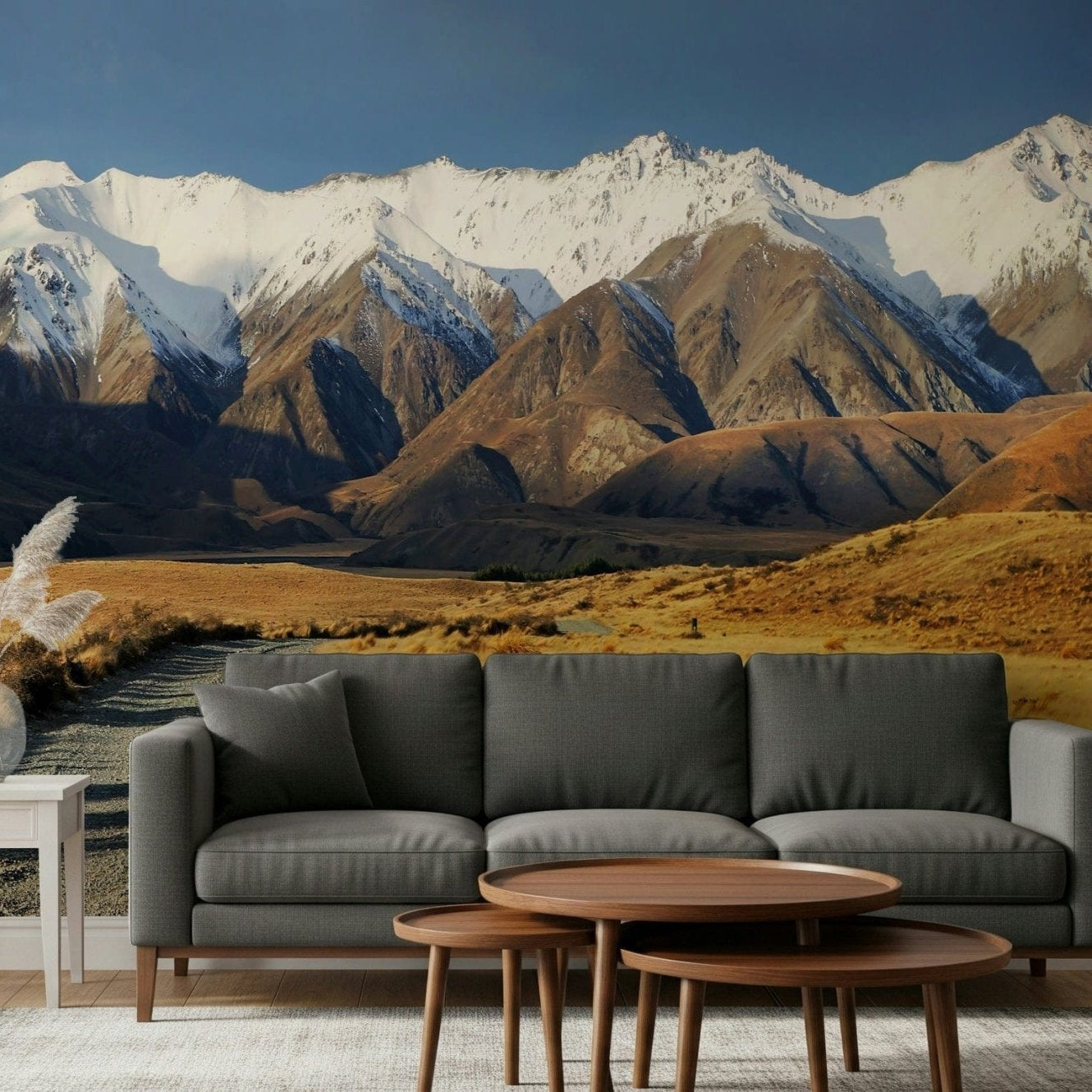 A contemplative gentle design wallpaper mural for a feature wall., GD5789