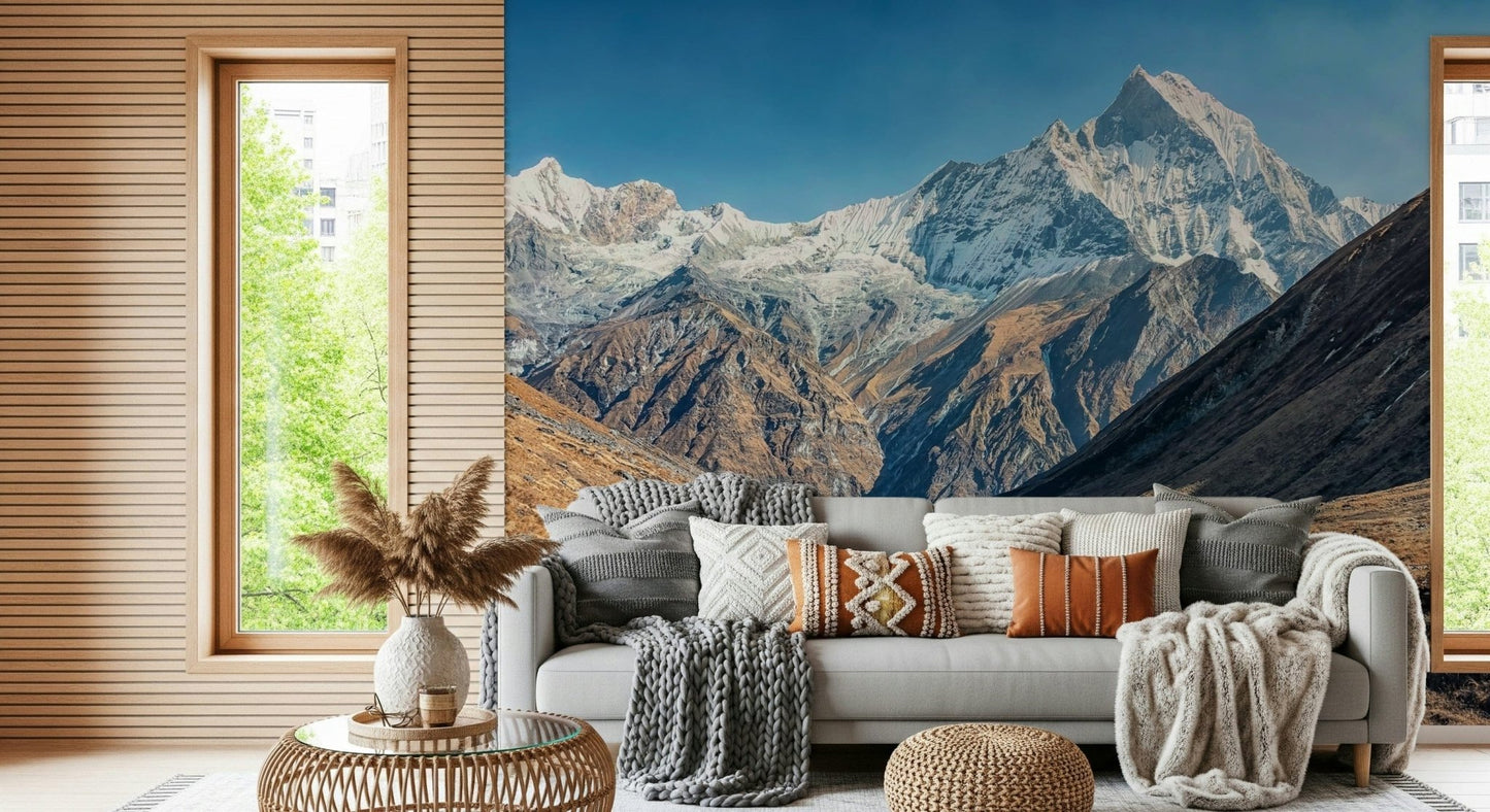 Snowy Peaks Wall Mural