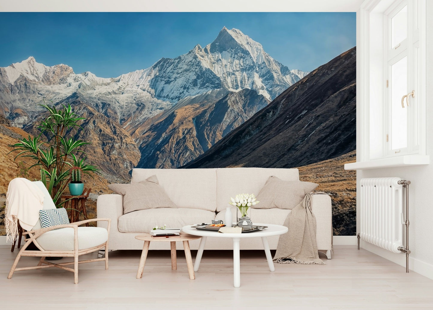 Snowy Peaks Wall Mural