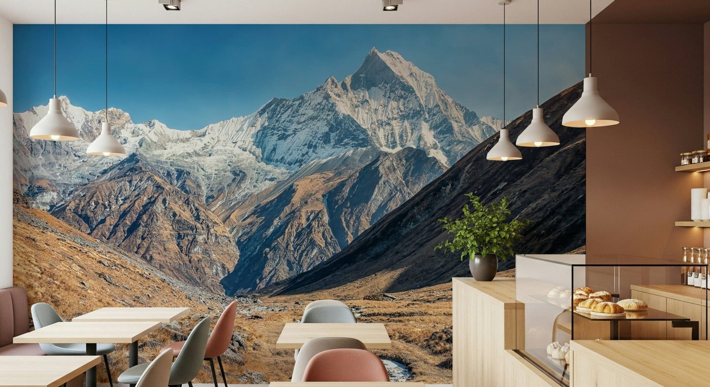 Snowy Peaks Wall Mural