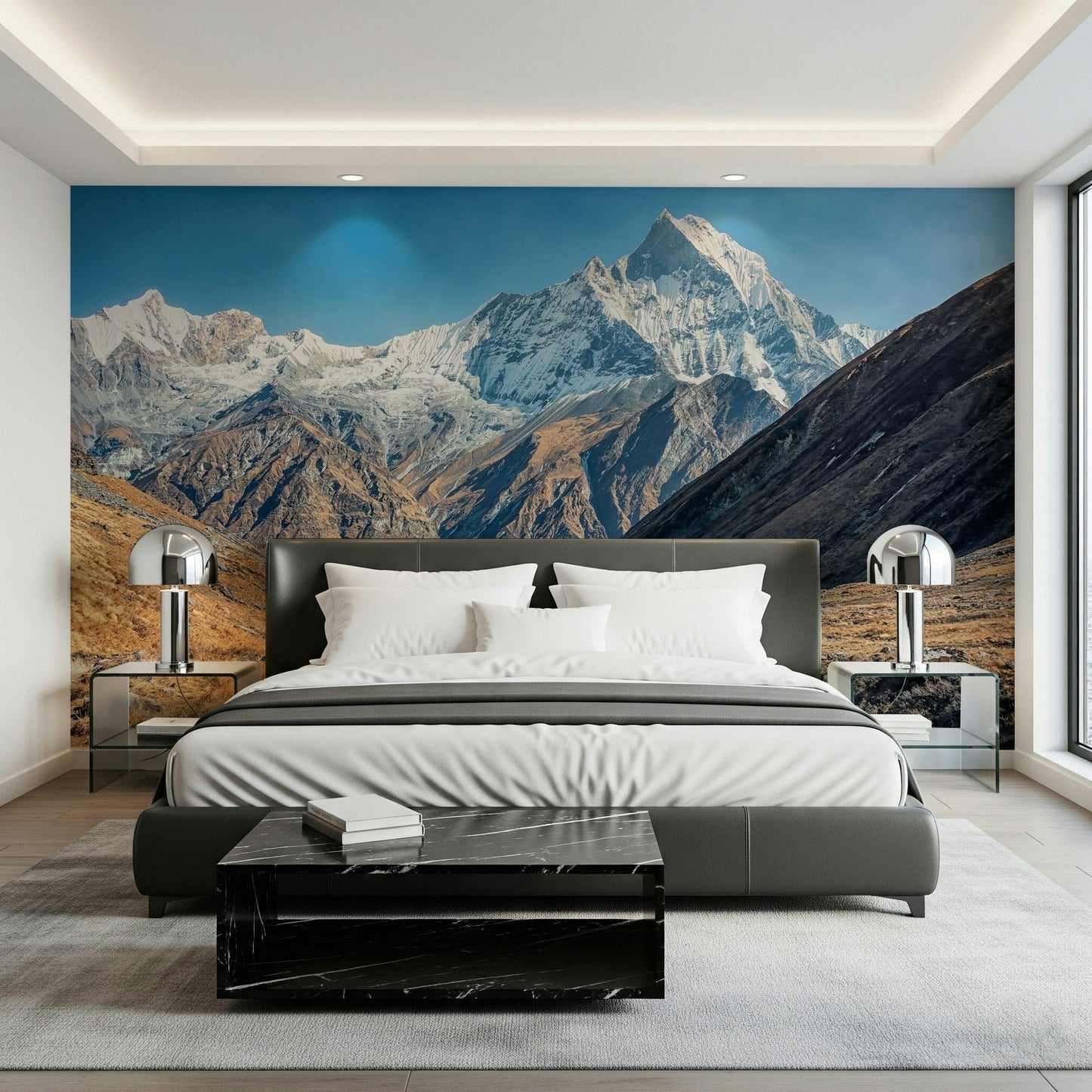 Snowy Peaks Wall Mural