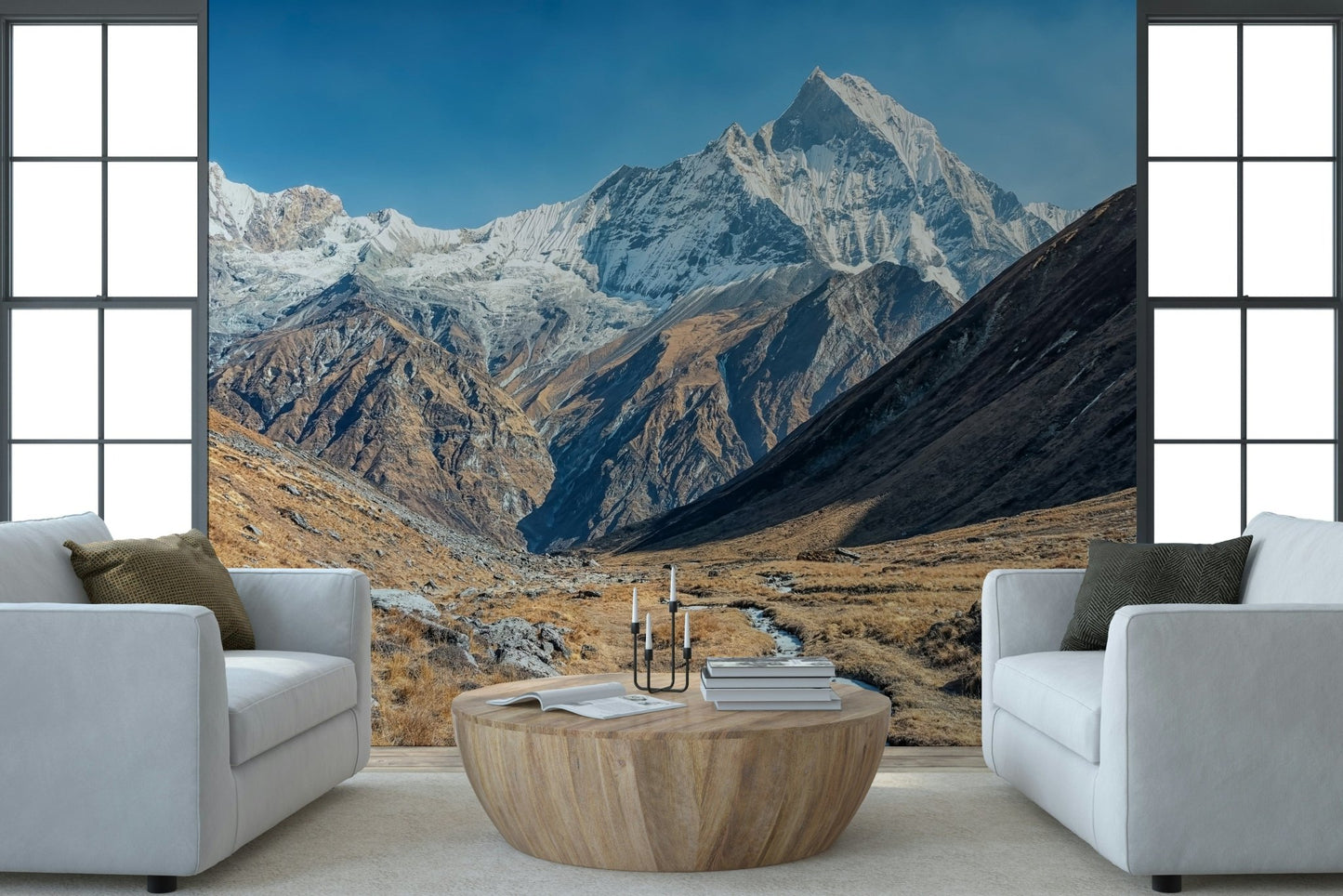 Snowy Peaks Wall Mural