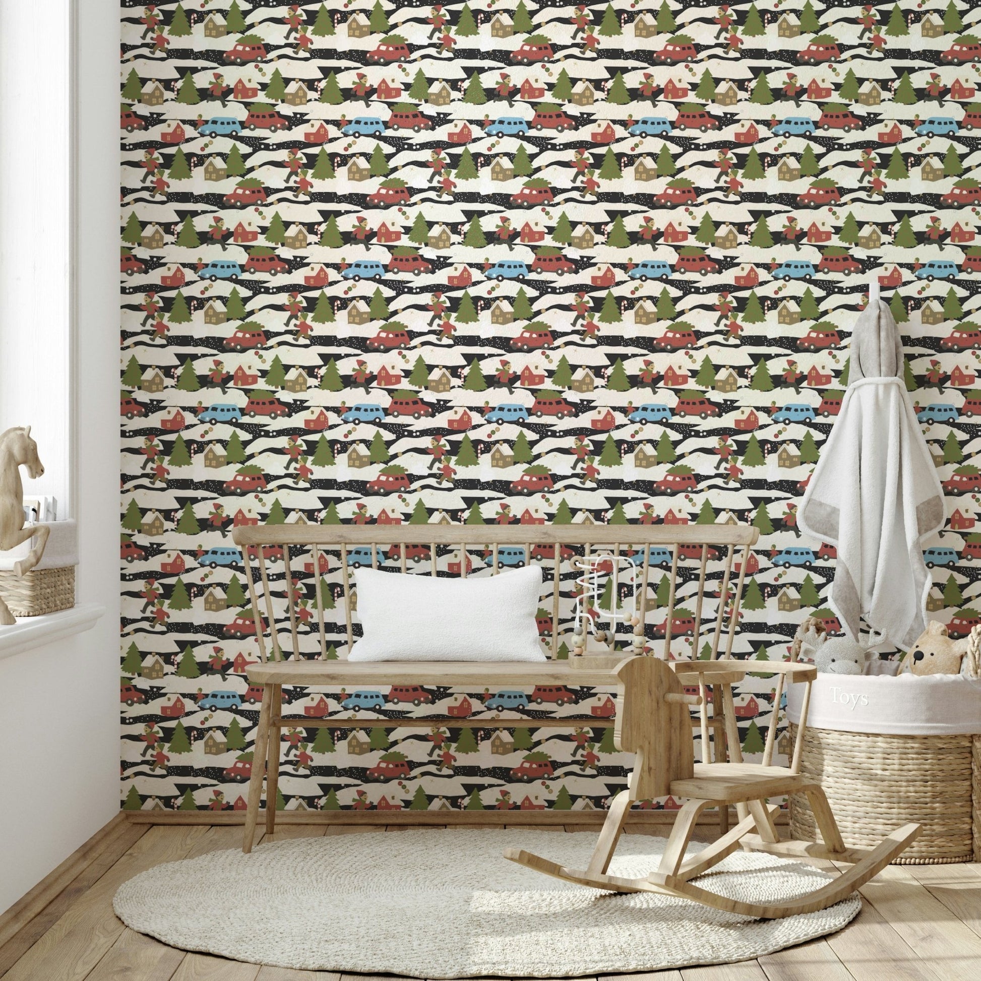 The wallpaper for walls being admired in a home., GD4672