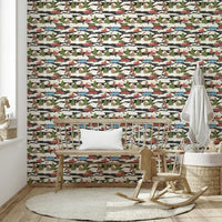 The wallpaper for walls being admired in a home., GD4672