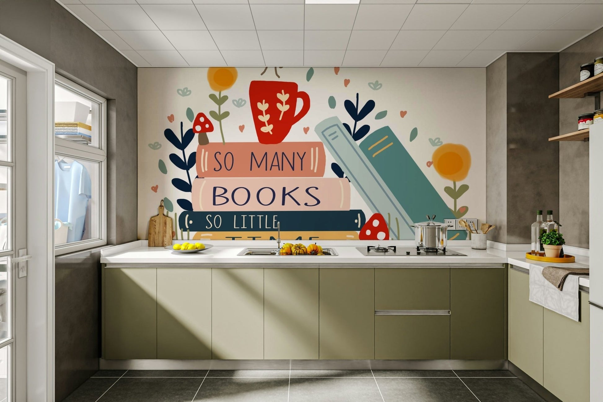 So Many Books So Little Time for Your Walls, GD1810