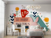 Literary Wall Mural: So Many Books So Little Time, GD1810
