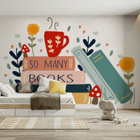 Inspiring Literary Mural for Book Lovers, GD1810