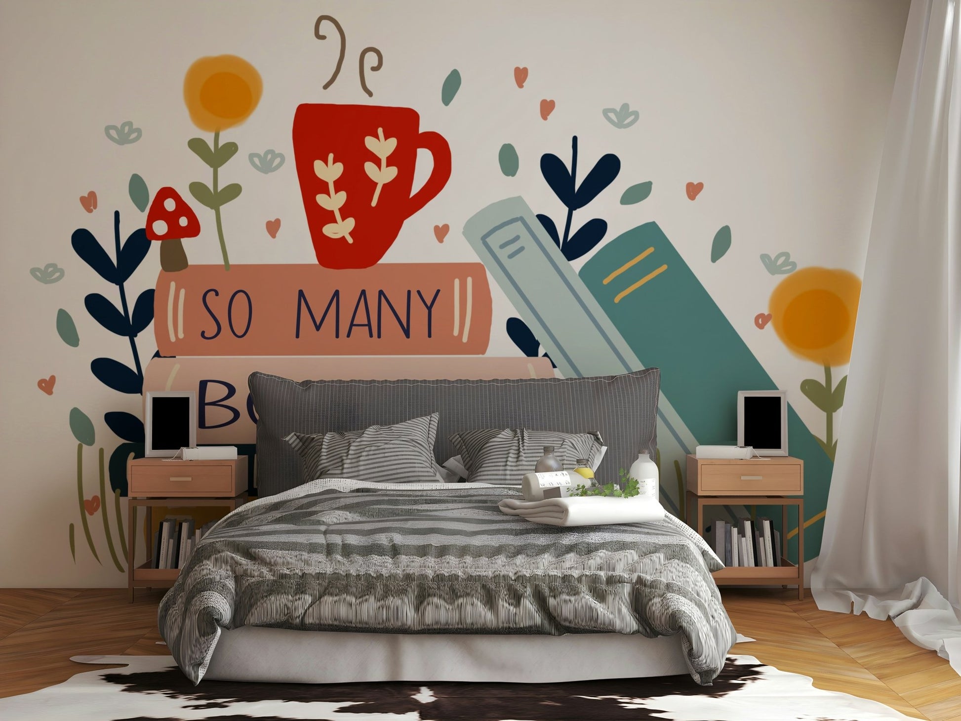 Wall Mural: So Many Books So Little Time, GD1810
