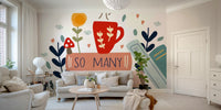 Book-Themed Wall Mural: So Many Books So Little Time, GD1810
