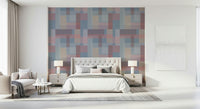 Hypnotic Soft Block Geometry Inchoate assemblage wallpaper.