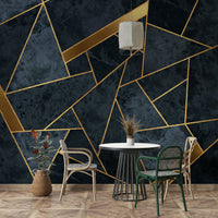 Decorative wall mural in mosaic tile design

