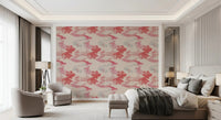 Bedroom featuring Soft Blush Flow wallpaper with abstract blush tones, GD9261