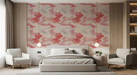 Soft Blush Flow wallpaper with gentle pink waves and abstract flow design, GD9261
