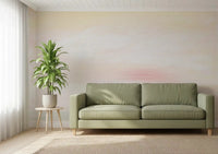 Muted tones within the Soft Blush Landscape Wall Mural provide a subtle focal point.