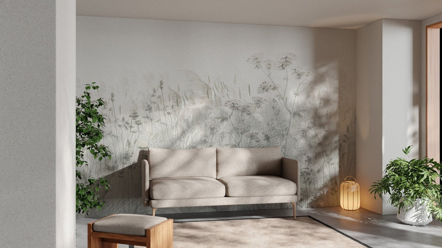 "Elegant wildflower wallpaper for walls"
