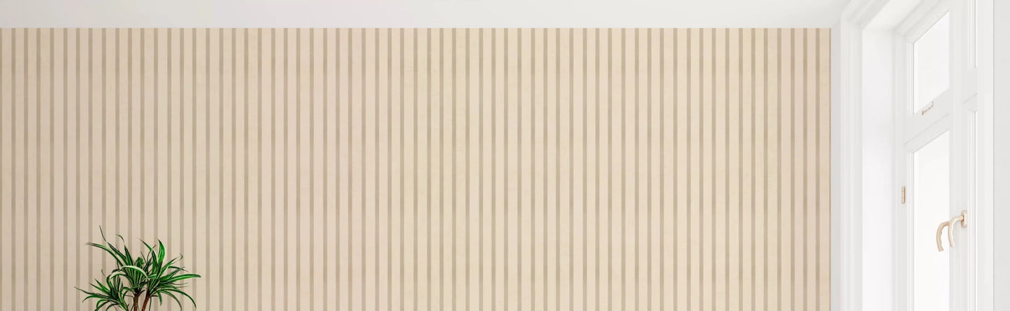 Office room with Soft Candy Stripes Vintage Canvas WallpaperGD9211
