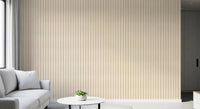 Hallway styled in Soft Candy Stripes On Canvas Wallpaper designGD9211