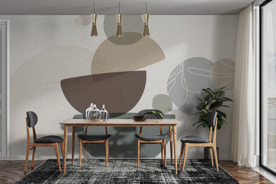 Soft Contour Bohemian Mural Wallpaper decor B810