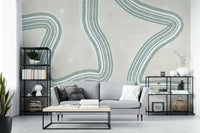 A beautiful subtle abstract wallpaper mural for a modern home.

