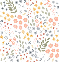 Pastel floral wallpaper to brighten your walls, GD1811