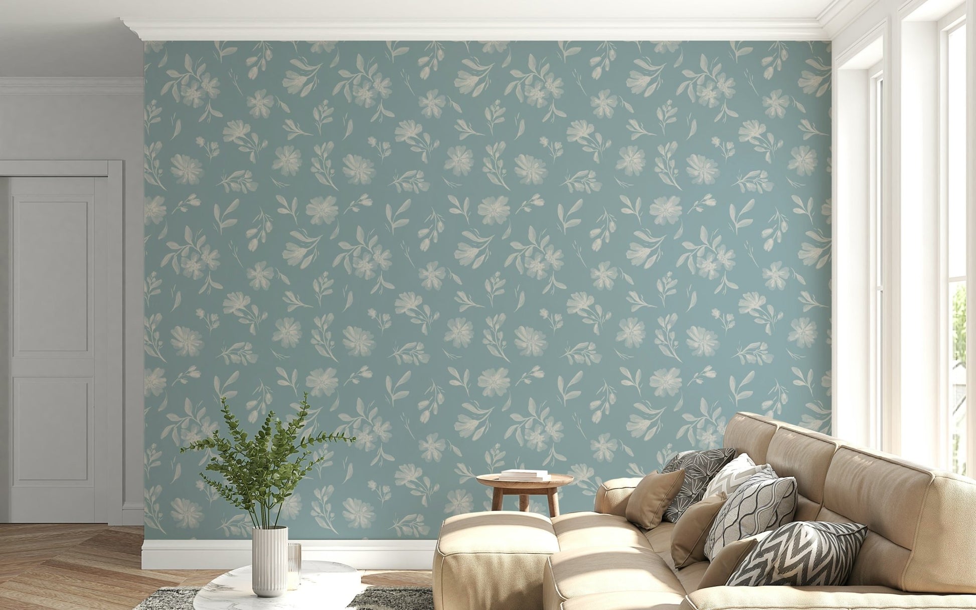 Soft Floral Whisper Wallpaper⁠