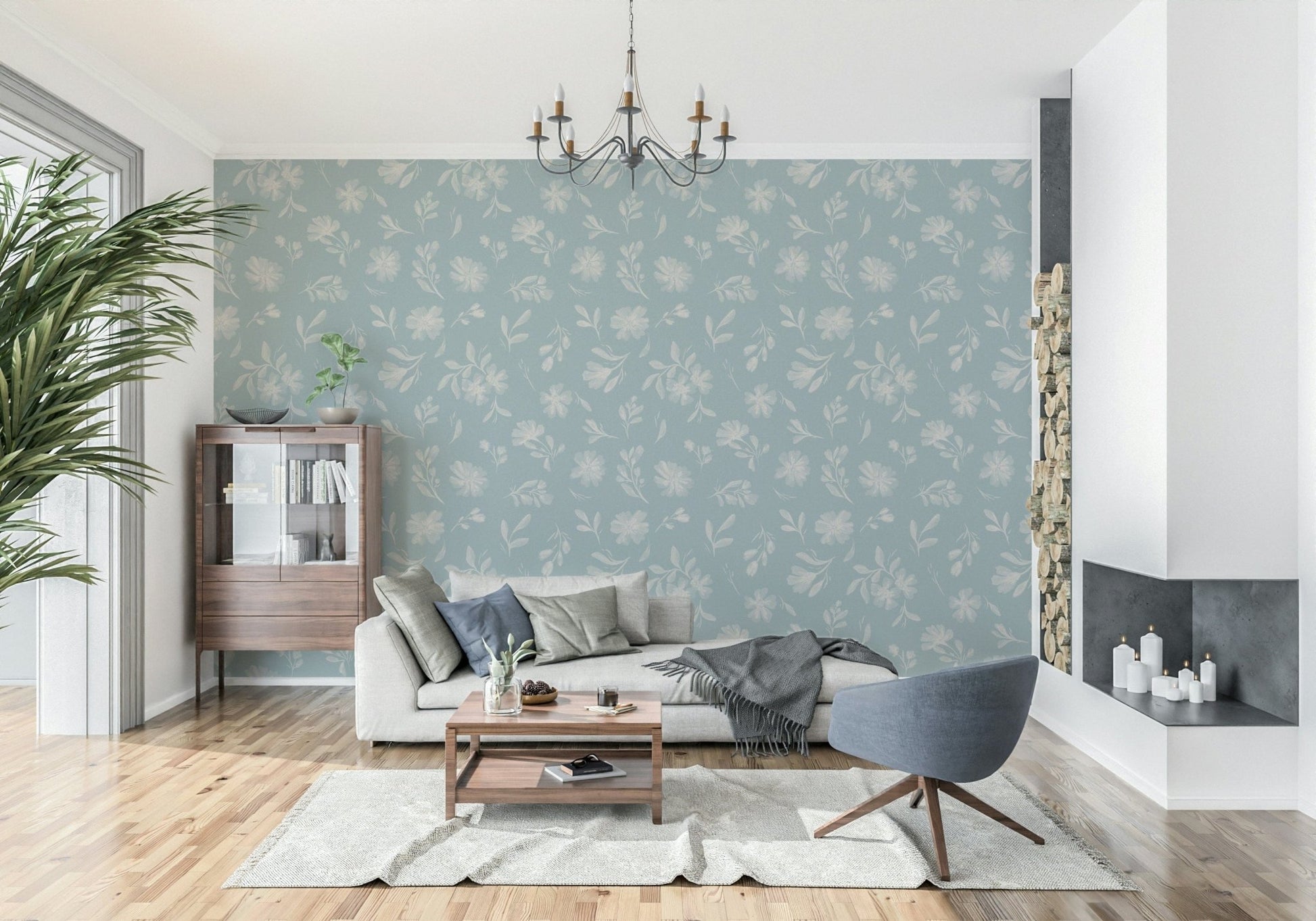 Soft Floral Whisper Wallpaper⁠