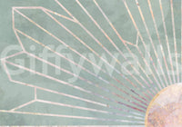 Soft Geo Sunrise Wall Mural -2464593