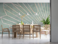 Soft Geo Sunrise Wall Mural -2464593