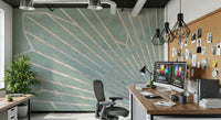 Soft Geo Sunrise Wall Mural -2464593