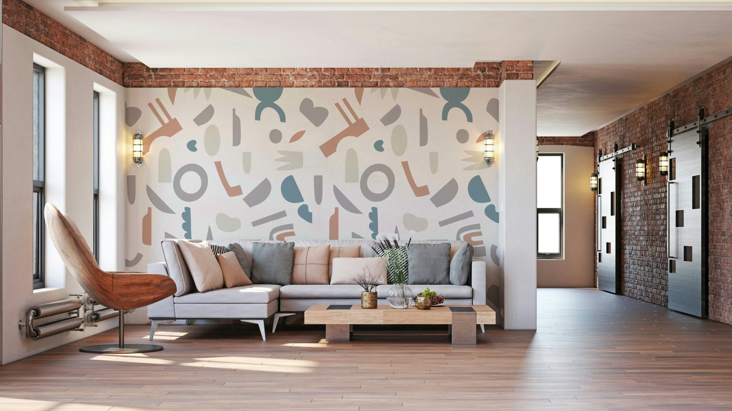 The design features a pattern of soft, interconnected shapes. GD4177


