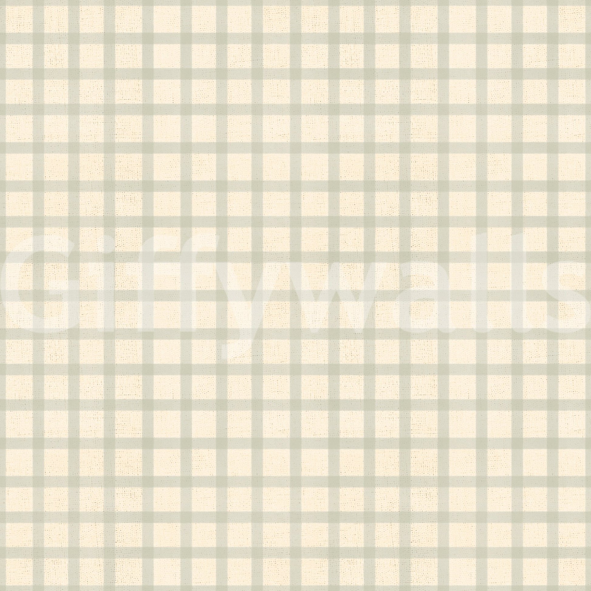 Canvas-style Soft Gingham On Canvas Muted Wallpaper with muted checked pattern⁠ GD9214