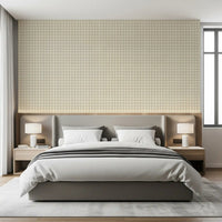 Contemporary Soft Gingham On Canvas Muted Wallpaper with a gentle woven effect ⁠GD9214