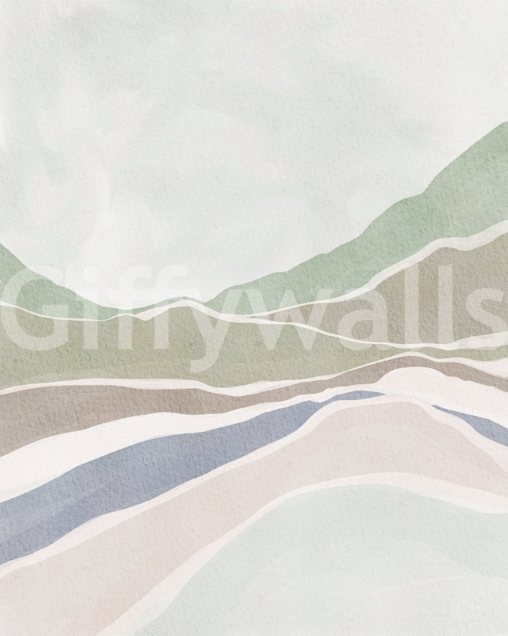 Subtle wallpaper mural for walls with nature scenes

