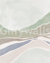 Subtle wallpaper mural for walls with nature scenes

