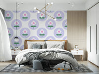 Lavender Bloom wallpaper accents the walls of Bedroom GD9454