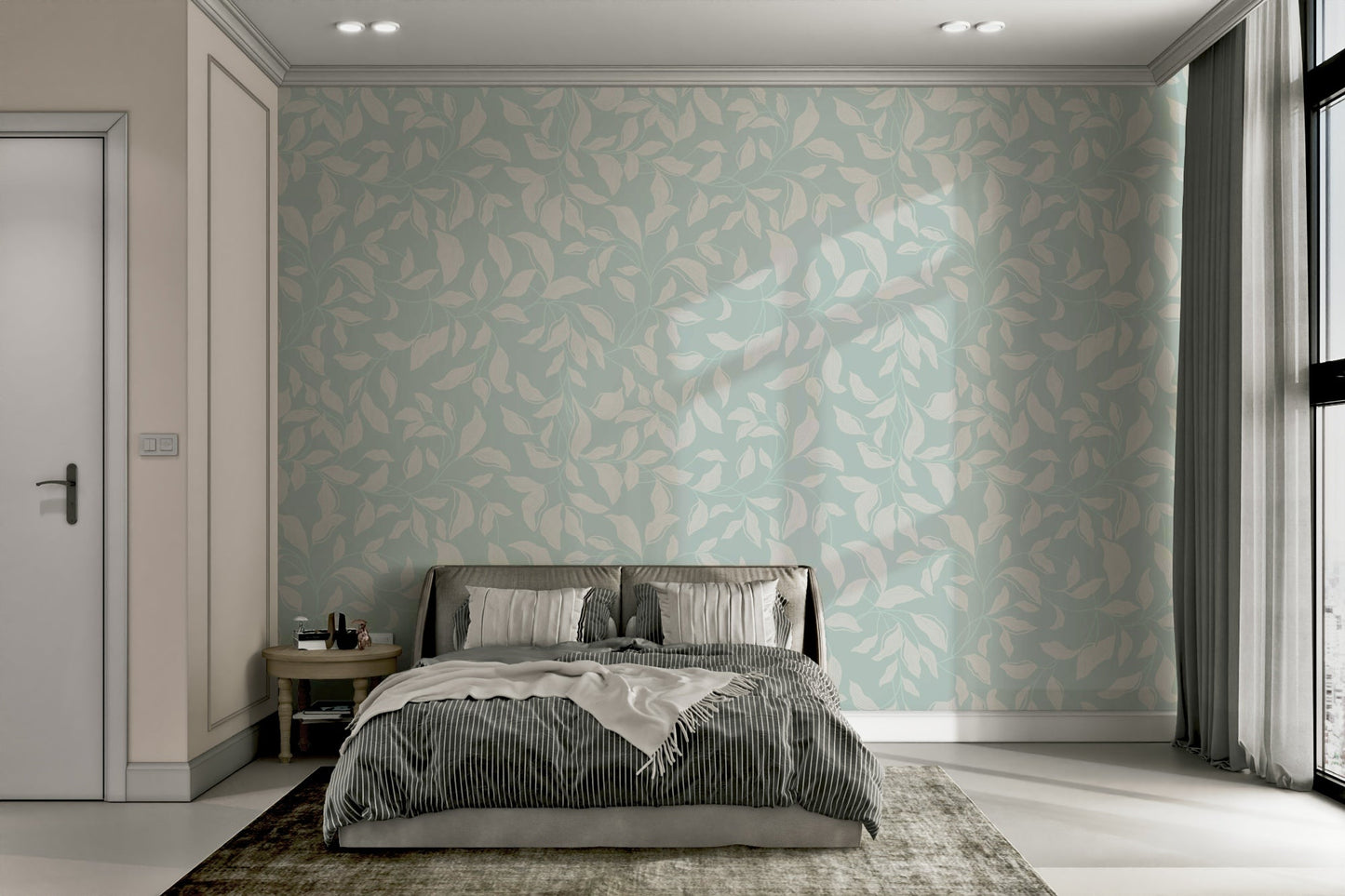 A serene and tranquil wallpaper pattern. GD3273
